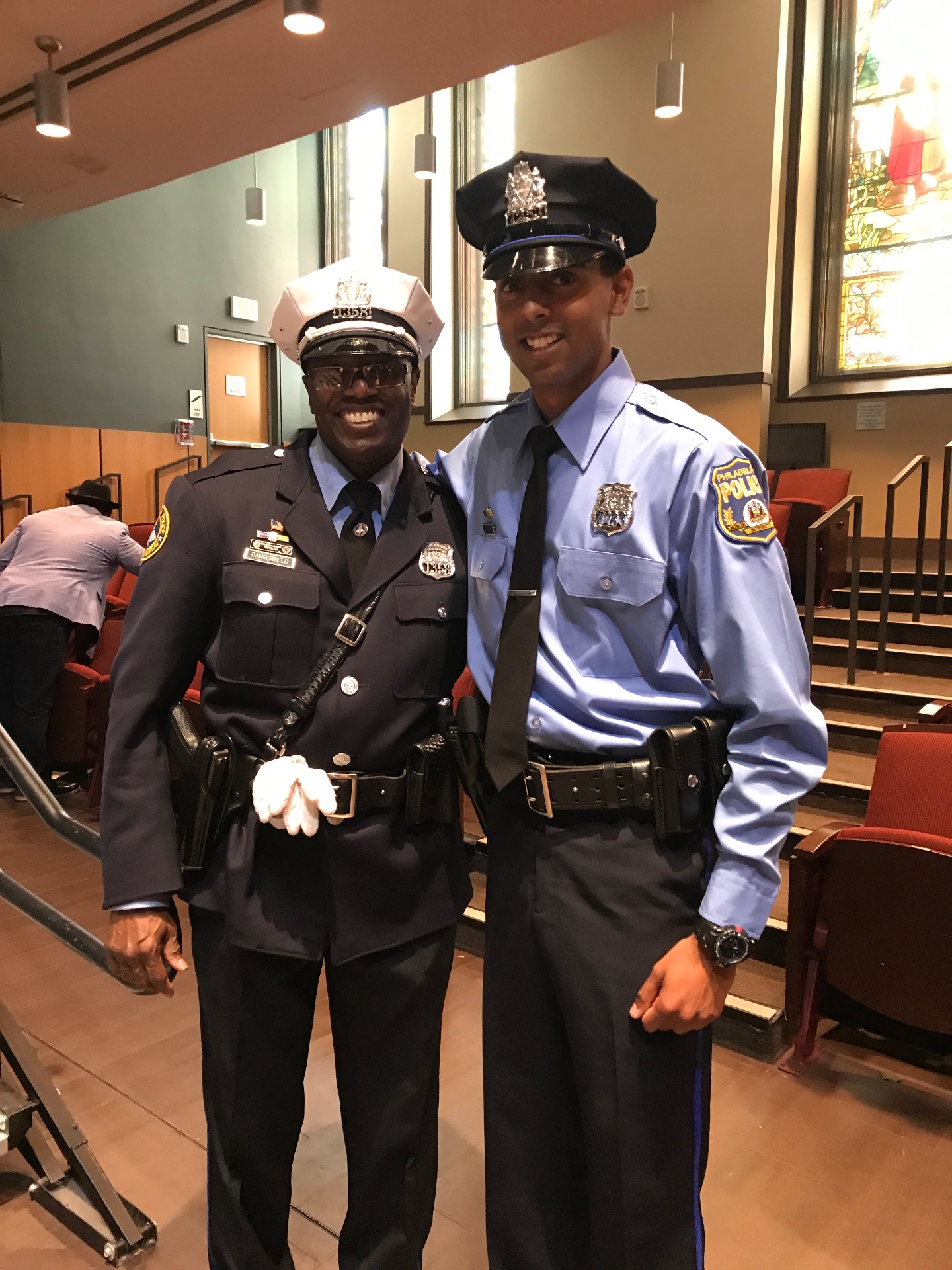 Philip Singh at police academy graduation