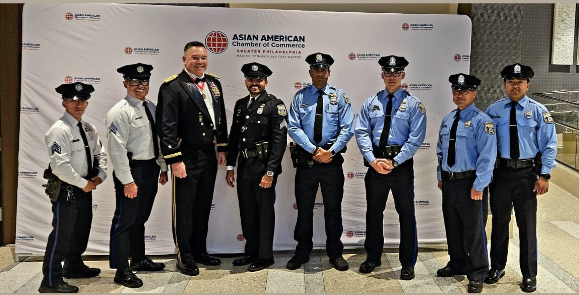 Philadelphia Police honor detail at the Asian American Chamber of Commerce of Greater Philadelphia event