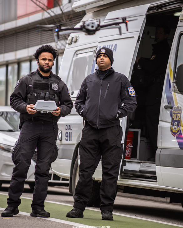 Philip Singh with the Philadelphia Police Unmanned Aerial Systems Unit