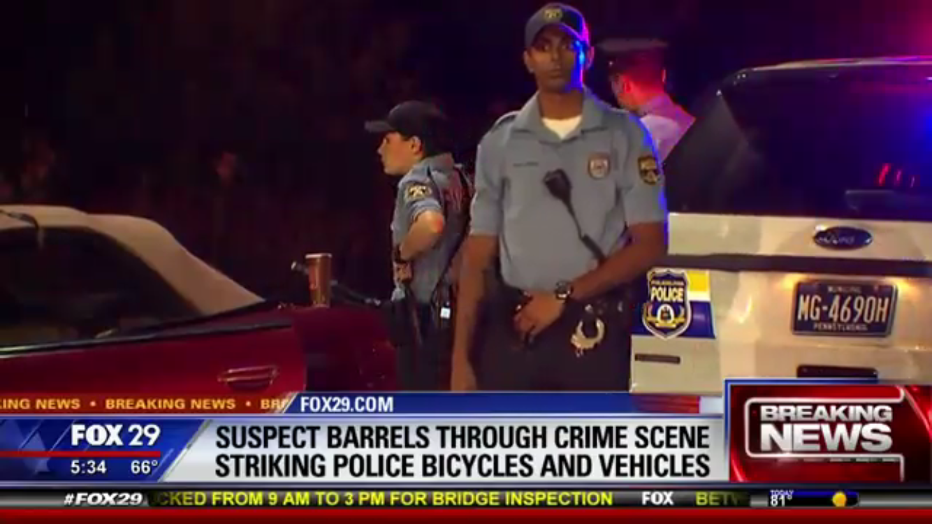 Philip Singh on scene during a breaking news incident